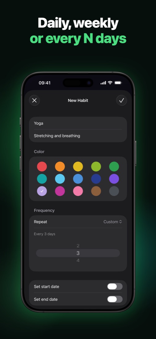 Adding a habit