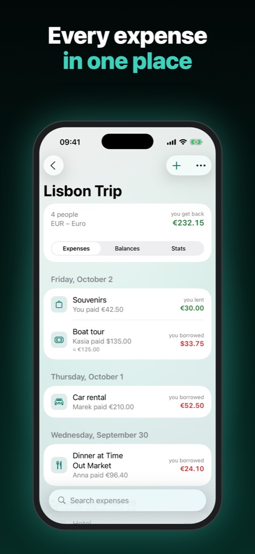 Group expenses