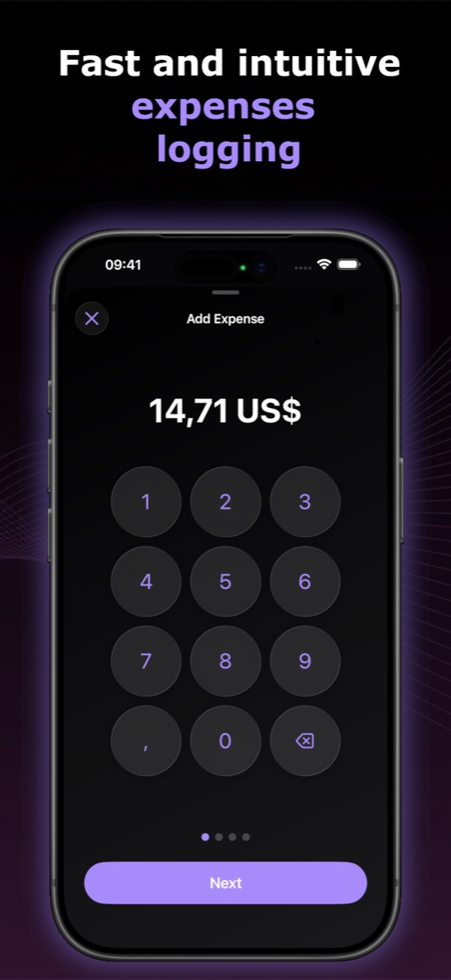 Adding an expense